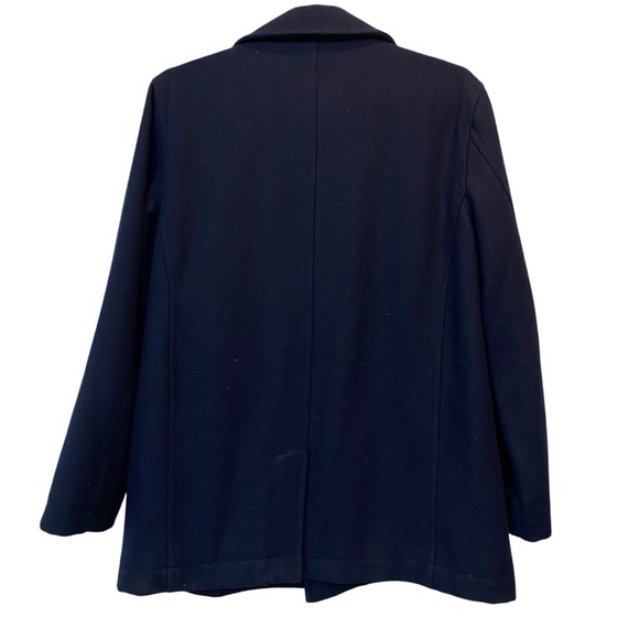 Vintage Steve & Barry THE WOOLLY MAMMOTH Size L  Elegant Men's Dark Blue Peacoat - Picture 5 of 10